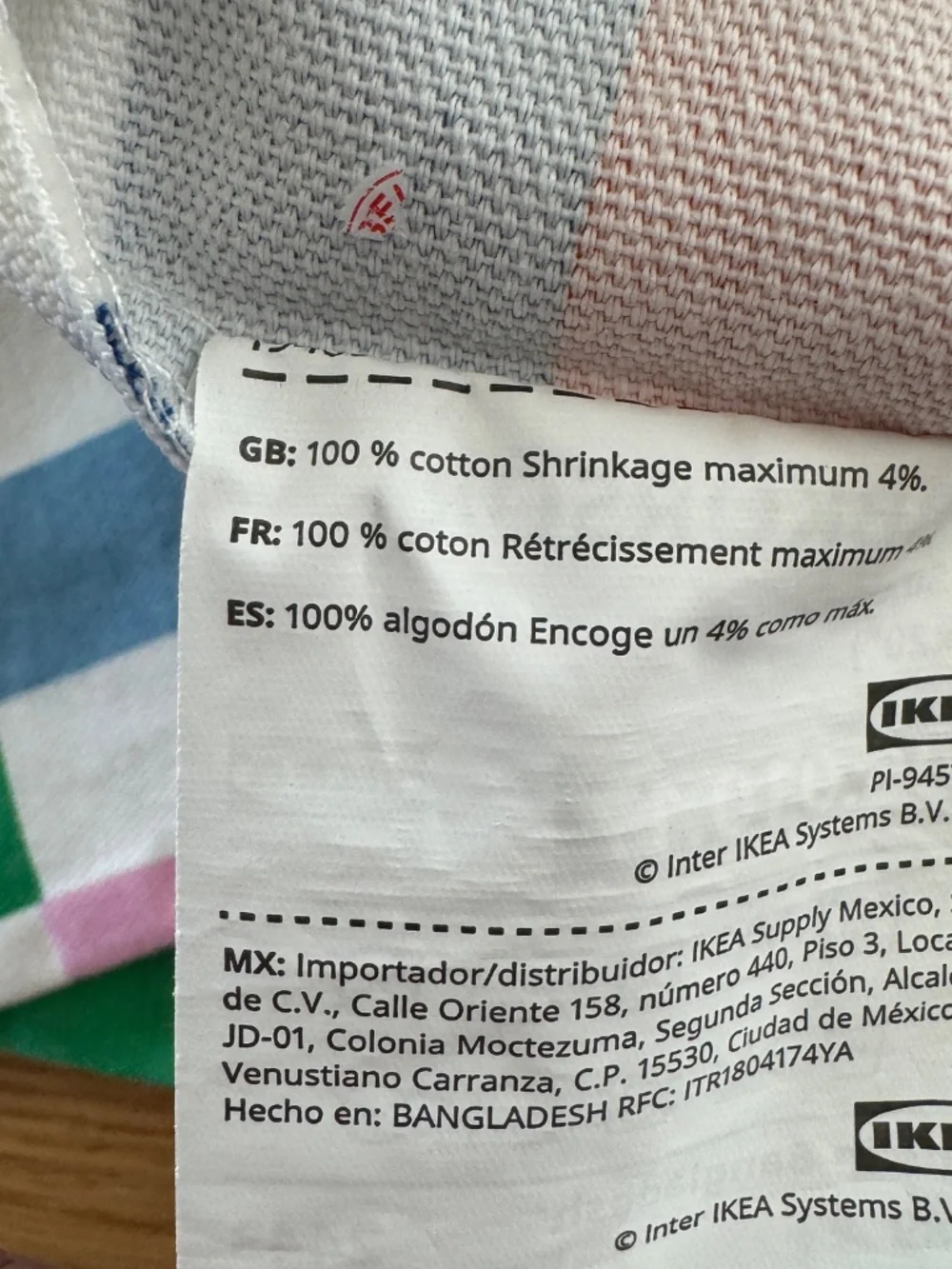 2 Pcs IKEA KLIBBKORSORT Cushion Cover Multicolor 20